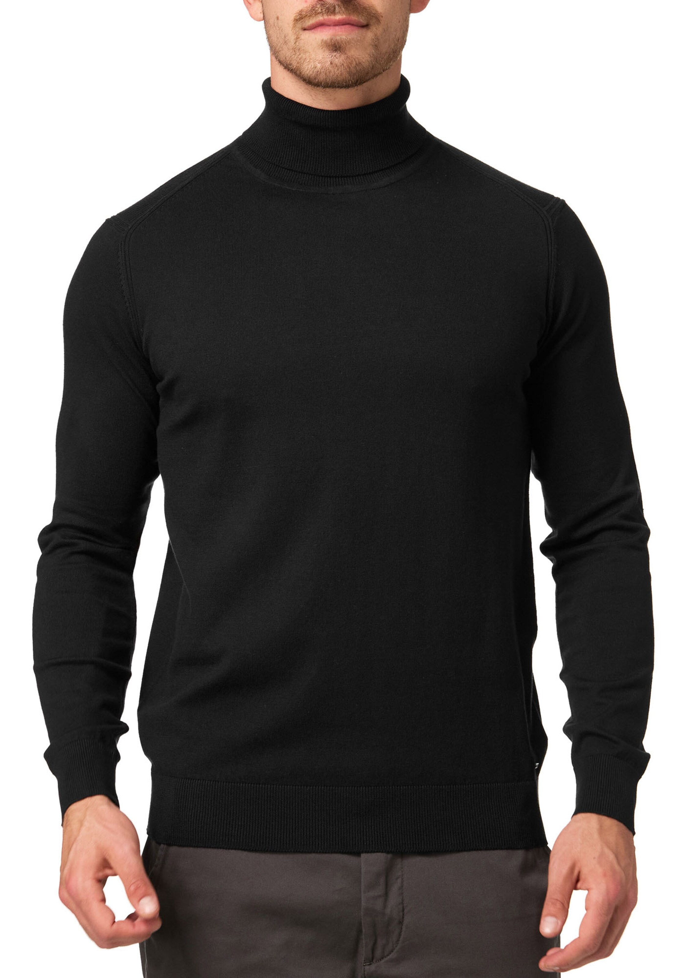 INDICODE JEANS Sweater in Black