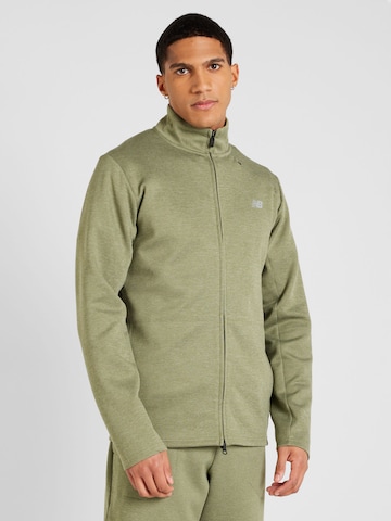 Veste de survêtement new balance en vert : devant