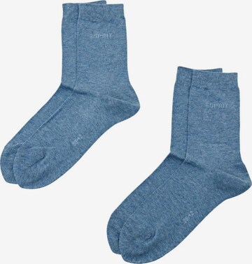 Chaussettes ESPRIT en bleu : devant