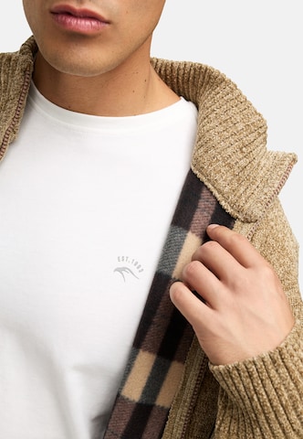 INDICODE JEANS Knit cardigan ' INFilion ' in Beige