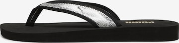 PUMA Hausschuh 'Puma Sandy Flip Metallic Shine' in Schwarz: Vorderseite