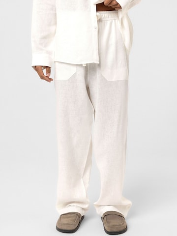 Dandalo Wide leg Broek in Beige: voorkant