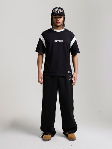AND1 T-Shirt 'Dancefloor' in Schwarz