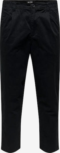 Only & Sons Pleat-Front Pants 'Cam' in Black, Item view