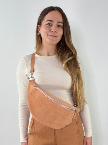 lePelou Fanny Pack 'VALENTINA XL' in Orange