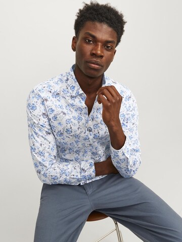 mėlyna JACK & JONES Standartinis modelis Marškiniai