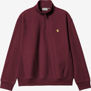 Carhartt WIP Pullover 'Half Zip American Script' in Rot: Vorderseite