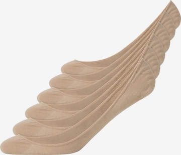 SNOCKS Enkelsokken in Beige: voorkant