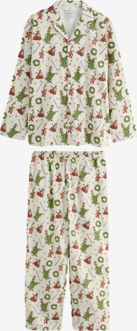 NextDuga pidžama - bež boja: prednji dio