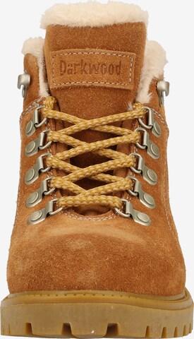 Darkwood Lace-Up Ankle Boots in Brown