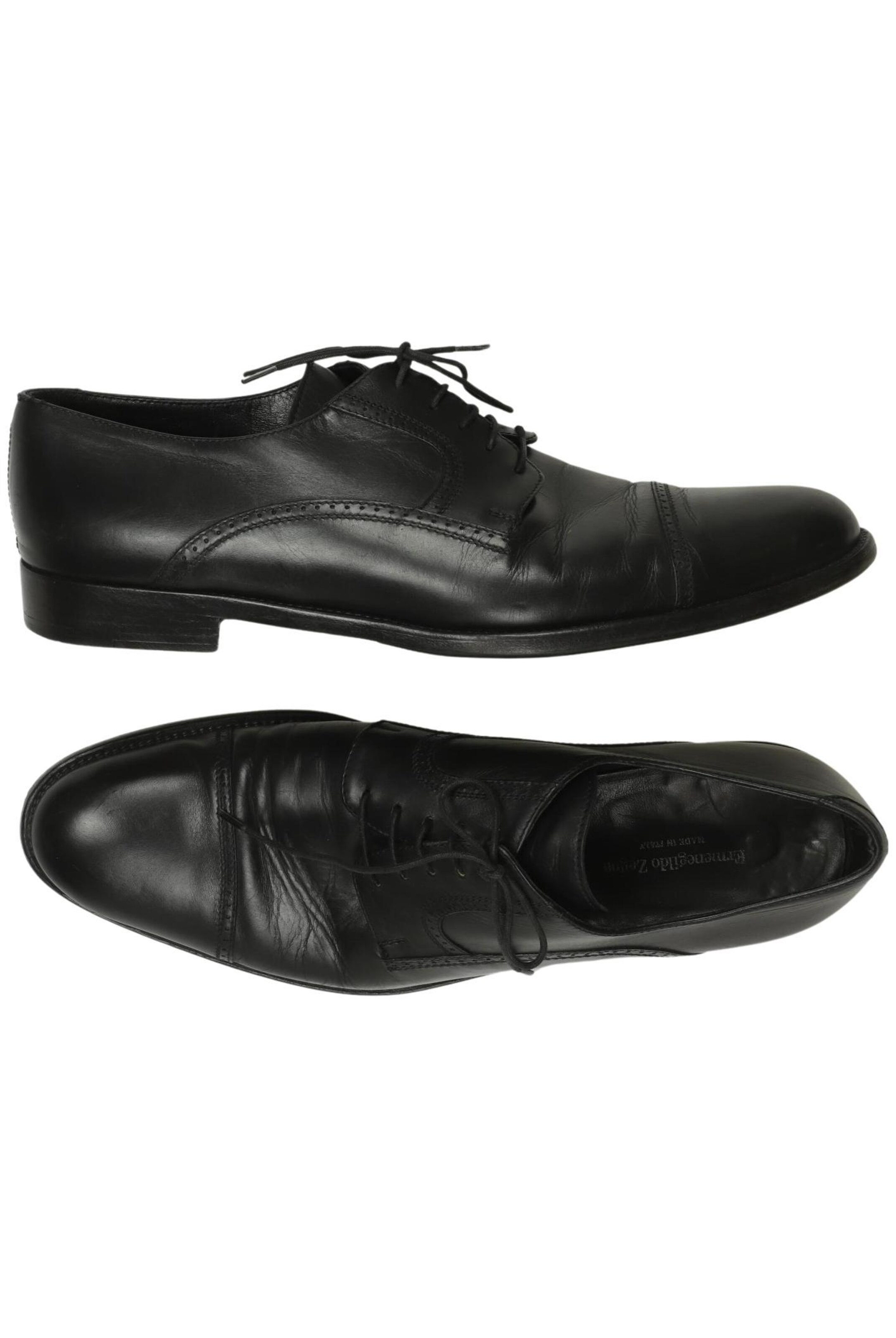 Ermenegildo Zegna Flats & Loafers in 42 in Black: front