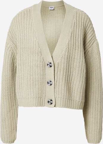 Urban Classics Knit cardigan in Green: front