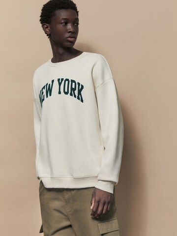 Pull&Bear Sweatshirt i beige