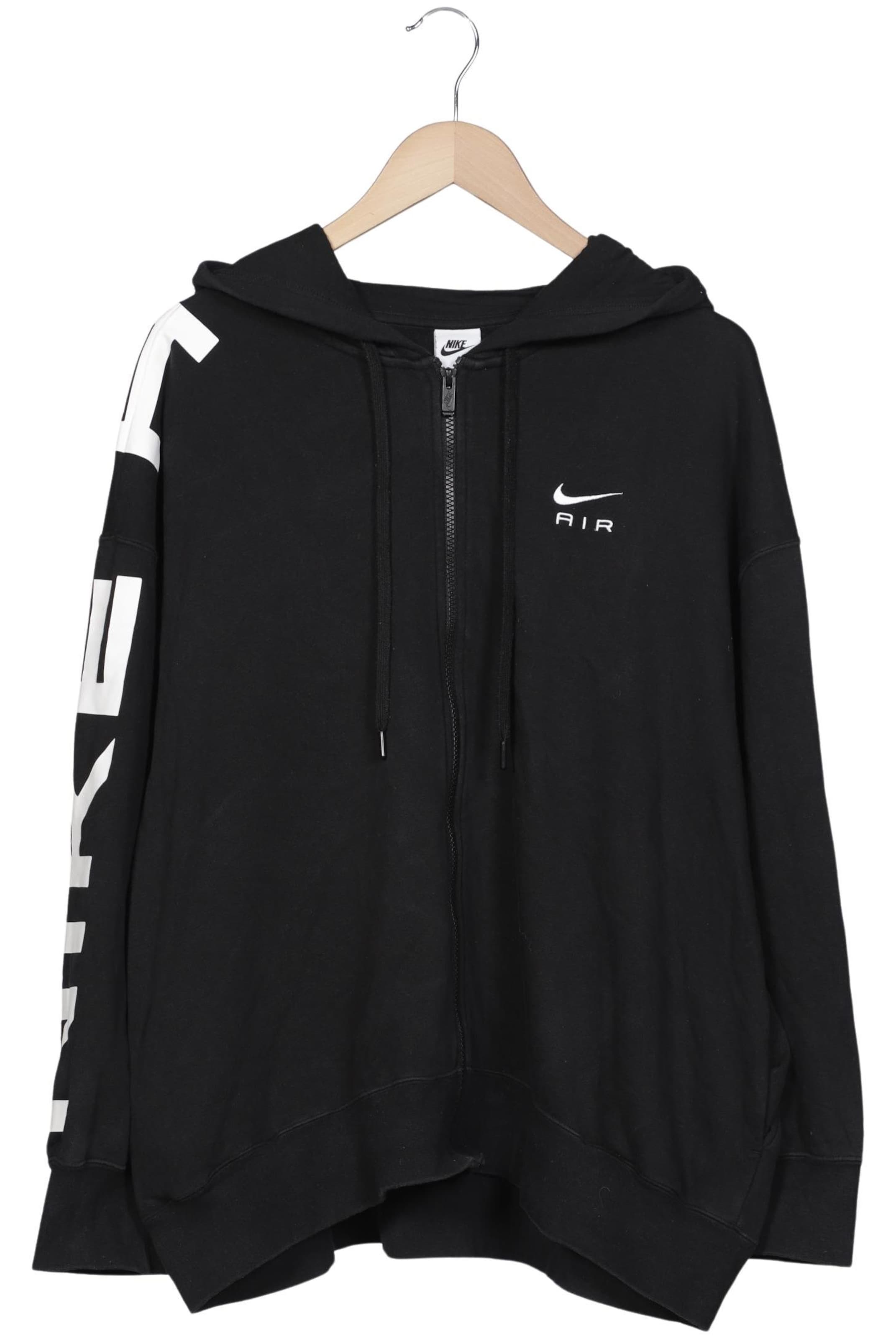 NIKE Sweatshirt & Zip-Up Hoodie in L in Black: front