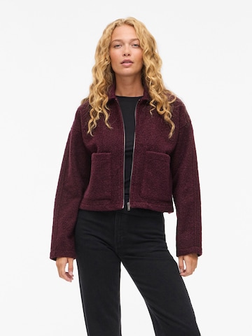 VILA Between-season jacket in Red: front