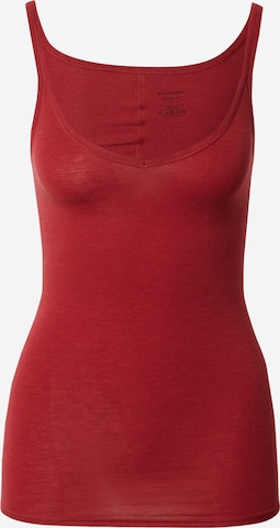 SCHIESSER - Camiseta térmica en rojo: frente