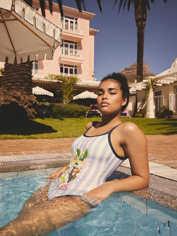 Cath Kidston Bustier Badpak in Blauw