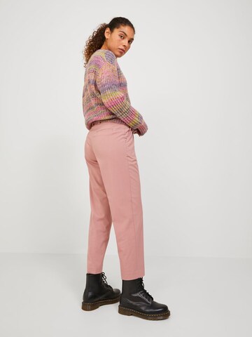 JJXX Regular Pleat-Front Pants 'Chloe' in Pink