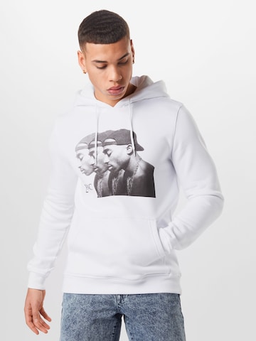 Mister Tee Sweatshirt '2Pac Faces' i vit: framsida