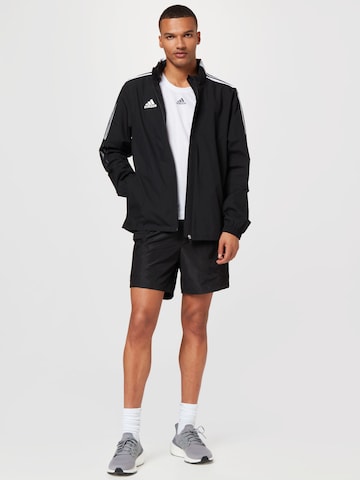 ADIDAS SPORTSWEAR Яке за трениране 'Tiro 21 All-Weather' в черно