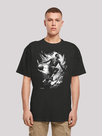 T-Shirt F4NT4STIC en noir : devant