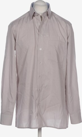 Commander Button Up Shirt in L in Beige: front