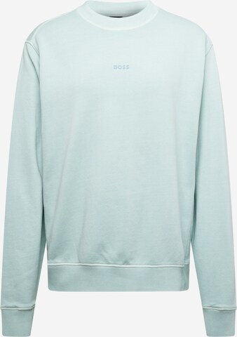 BOSS Sweatshirt 'Wefade' in Blue: front