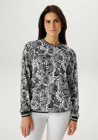 Aniston SELECTED Sweatshirt in Schwarz: Vorderseite