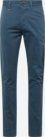 Slimfit Pantaloni chino 'Taber' di BOSS in blu: frontale