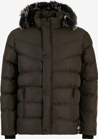 Buratti Winter Coat in Green: front