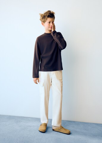 MANGO KIDS Тениска в кафяво