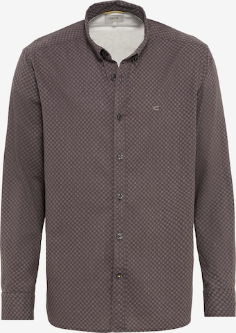 CAMEL ACTIVE Regular fit Button Up Shirt in Grey: front
