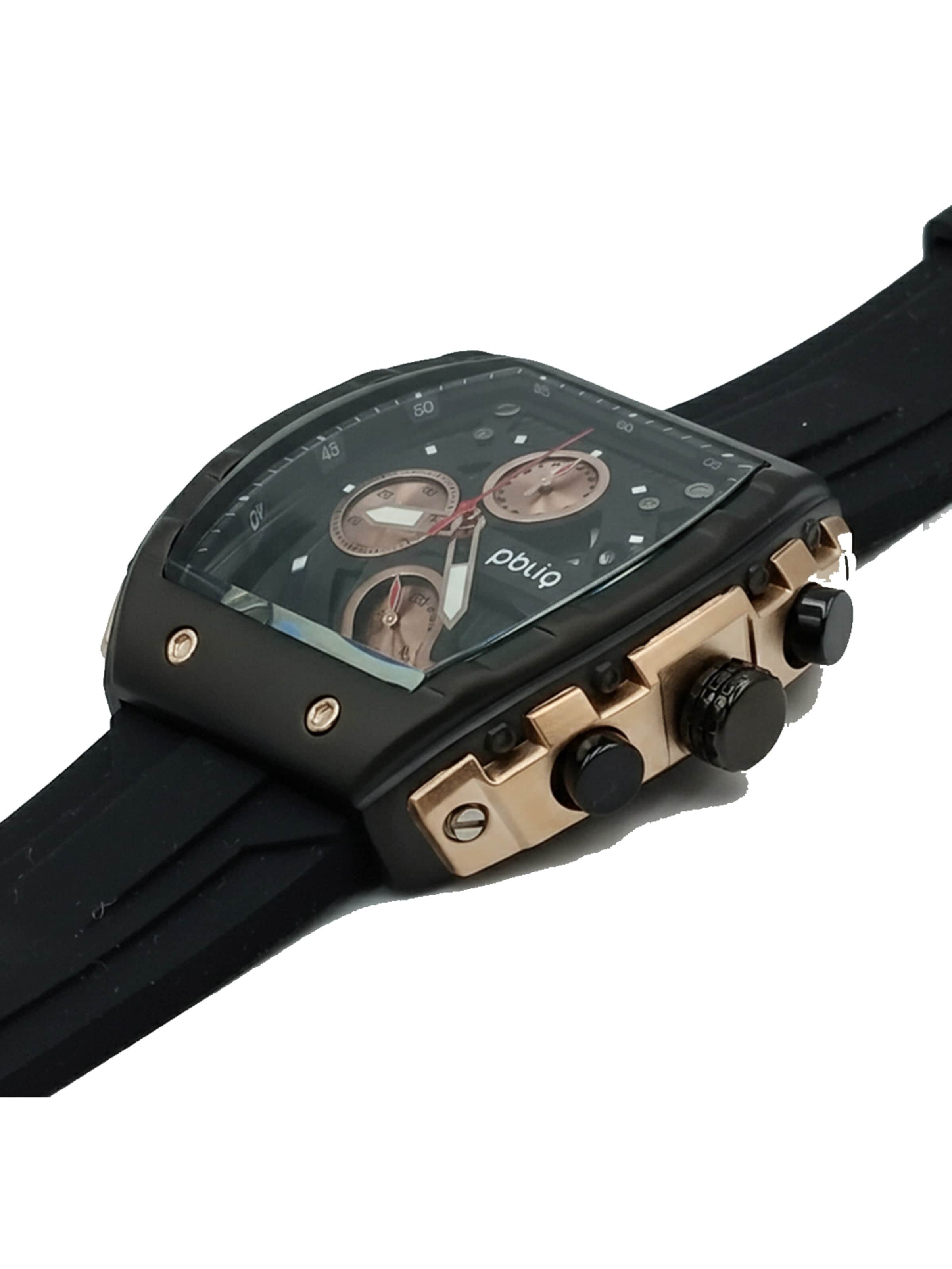 PBLIQ Analoog horloge 'PBLIQ Luxe Chronograaf Herenhorloge' in Goud