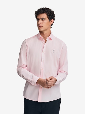Polo Club Hemd in Pink: Vorderseite