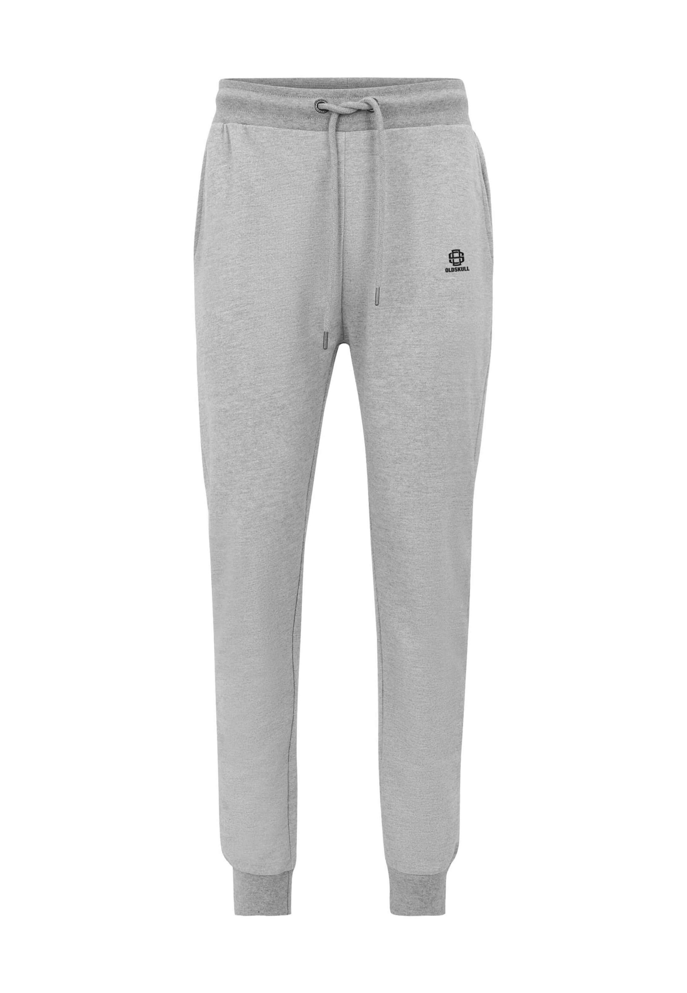 Oldskull Jogger 'Basic Oldskull 25 Logo' in Grau: Vorderseite