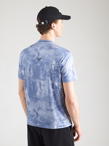 mėlyna EA7 Emporio Armani Sportiniai marškinėliai