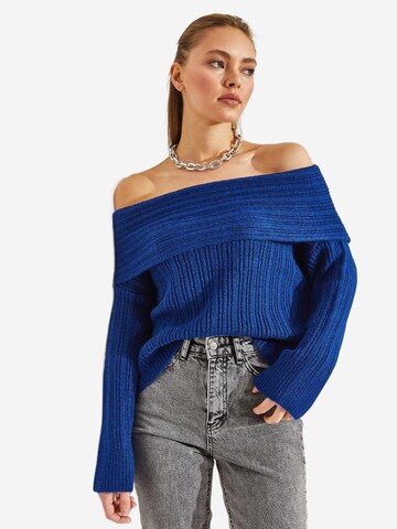 Bianco Lucci Pullover in Blau