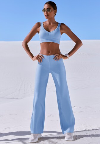 LASCANA ACTIVE Alt laienev Spordipüksid, värv sinine