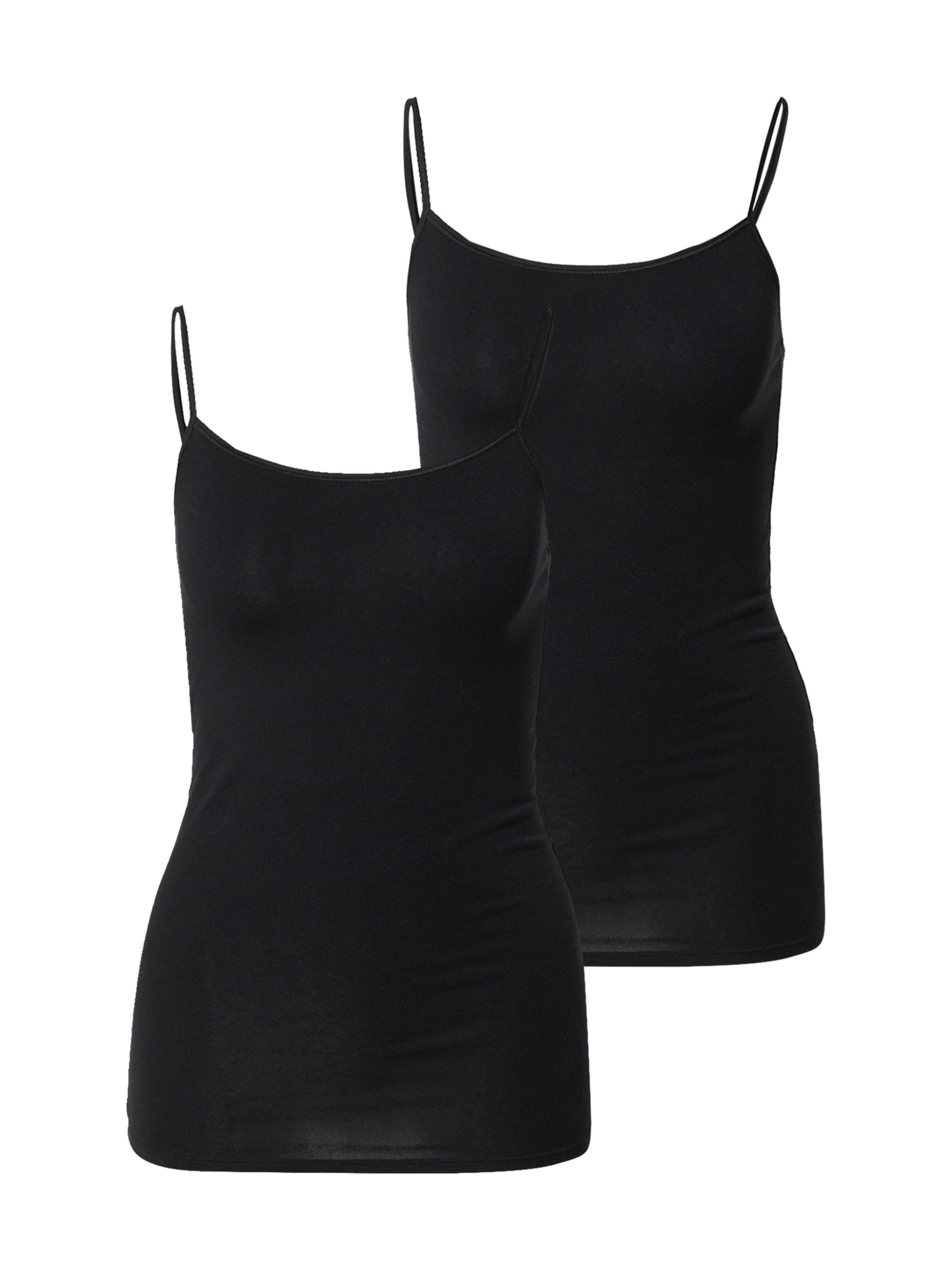 SCHIESSER Unterhemd in Schwarz: Vorderseite