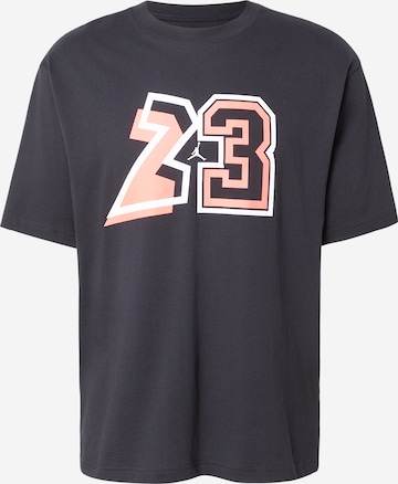 melns Jordan T-Krekls: no priekšpuses