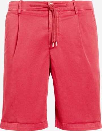 Boggi Milano Pleat-Front Pants in Red: front