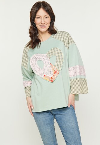 usha BLUE LABEL - Blusa en verde: frente