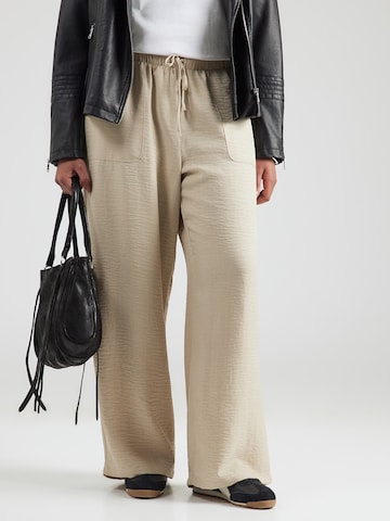 Vero Moda Curve Loosefit Παντελόνι 'VMCMelaney' σε γκρι: μπροστά