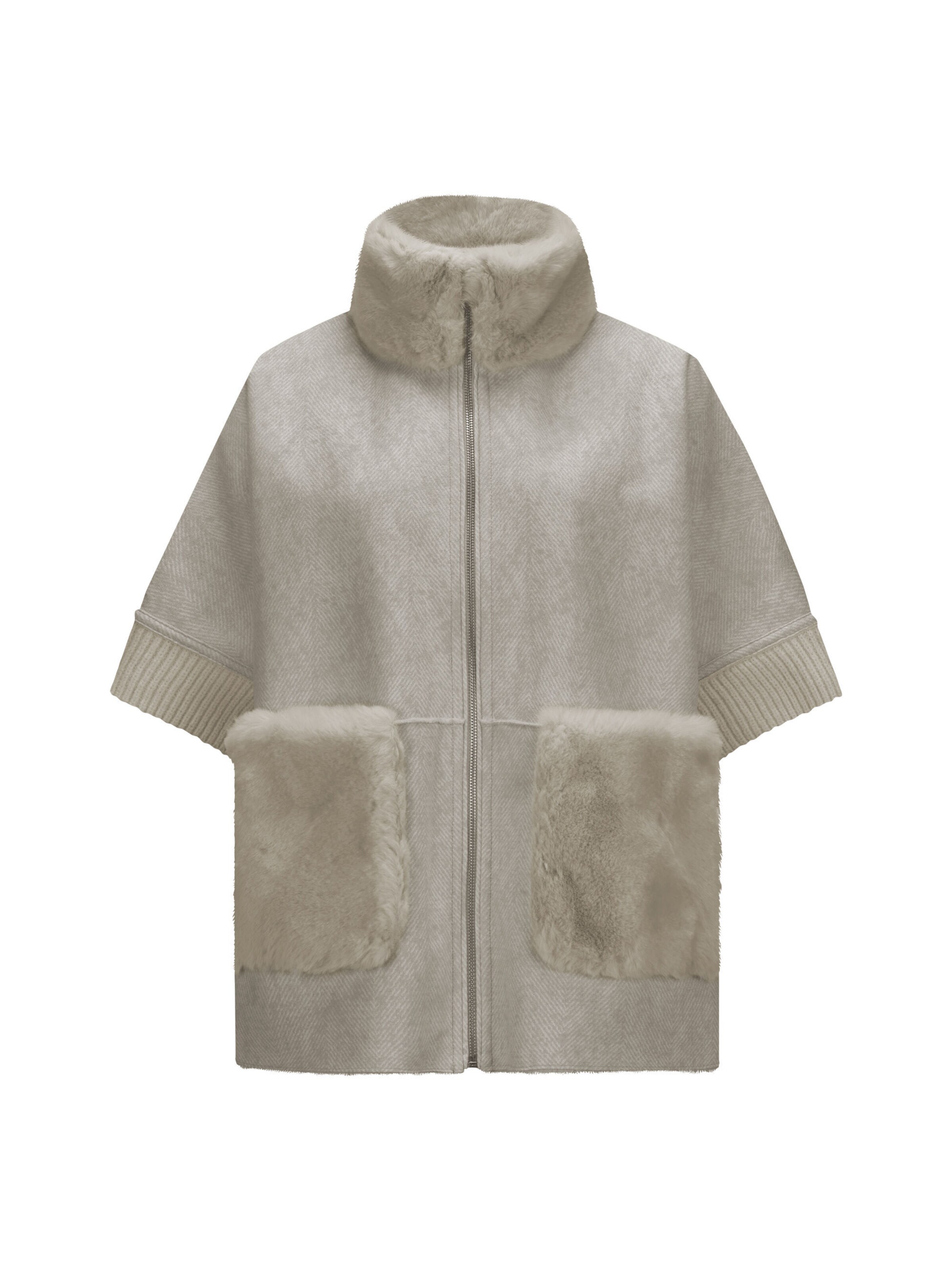 MILESTONE Bodywarmer 'Audrey' in Beige: voorkant