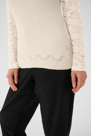 Cream Top 'Dela' in Beige