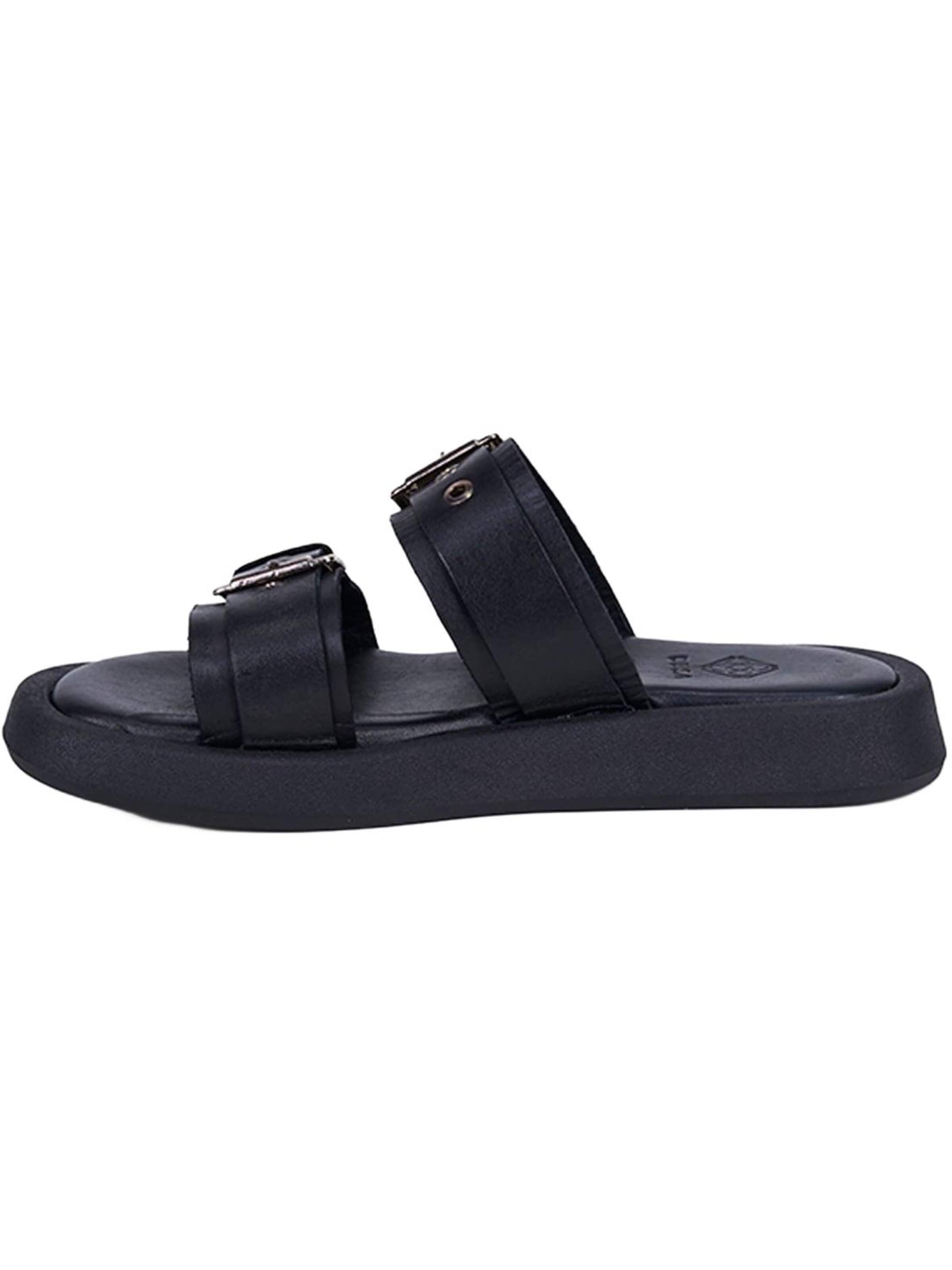 Desa Slippers 'Folien' in Black