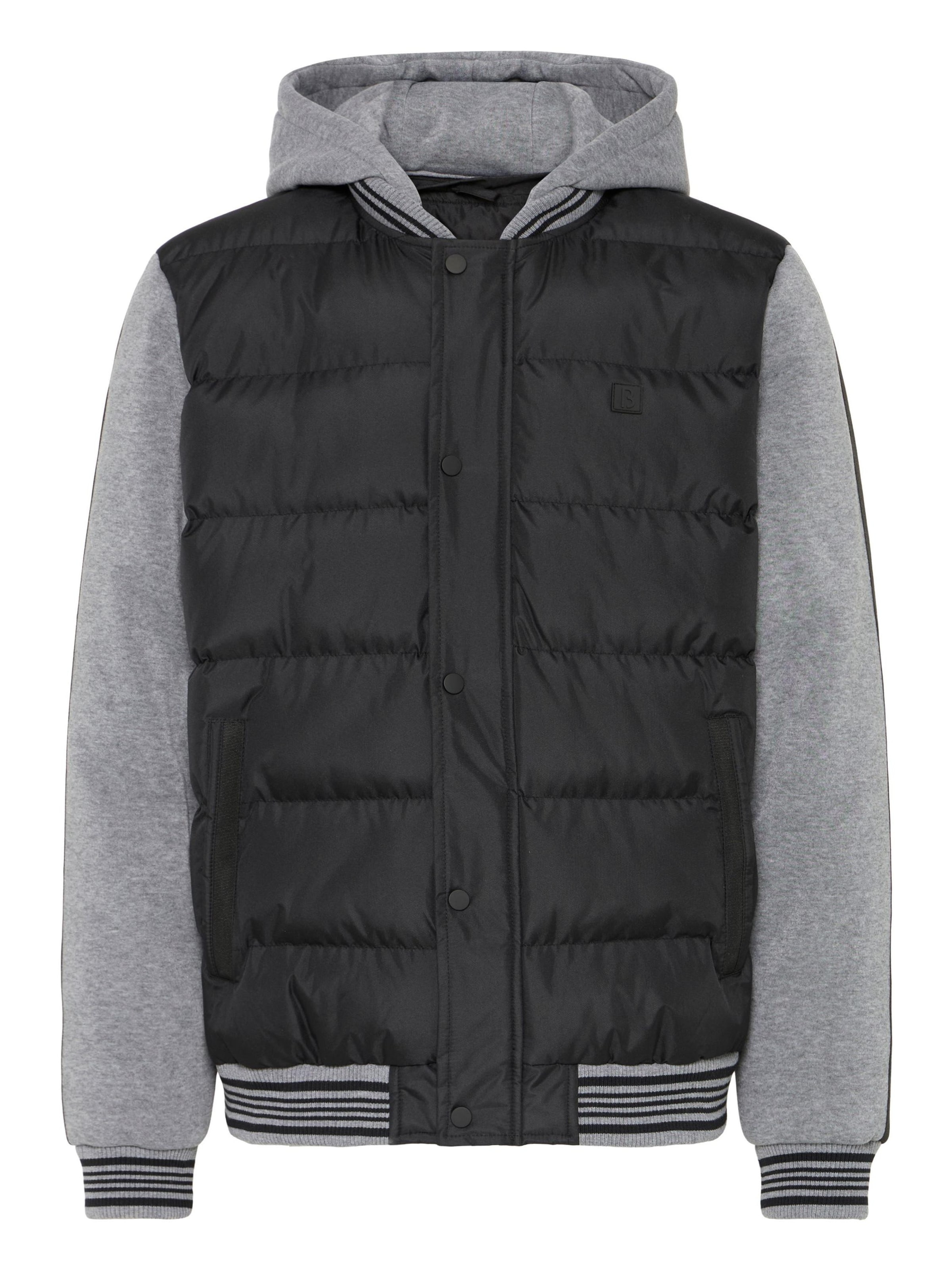 BLEND Přechodná bunda 'BHERNIE' – černá: přední strana