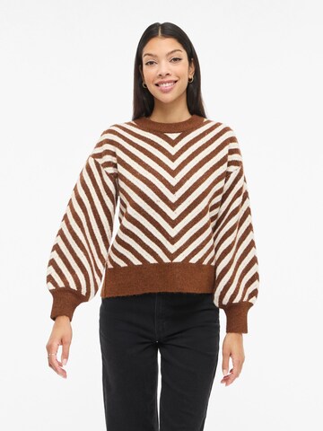 VILA Pullover 'VILUNA' i brun: forside