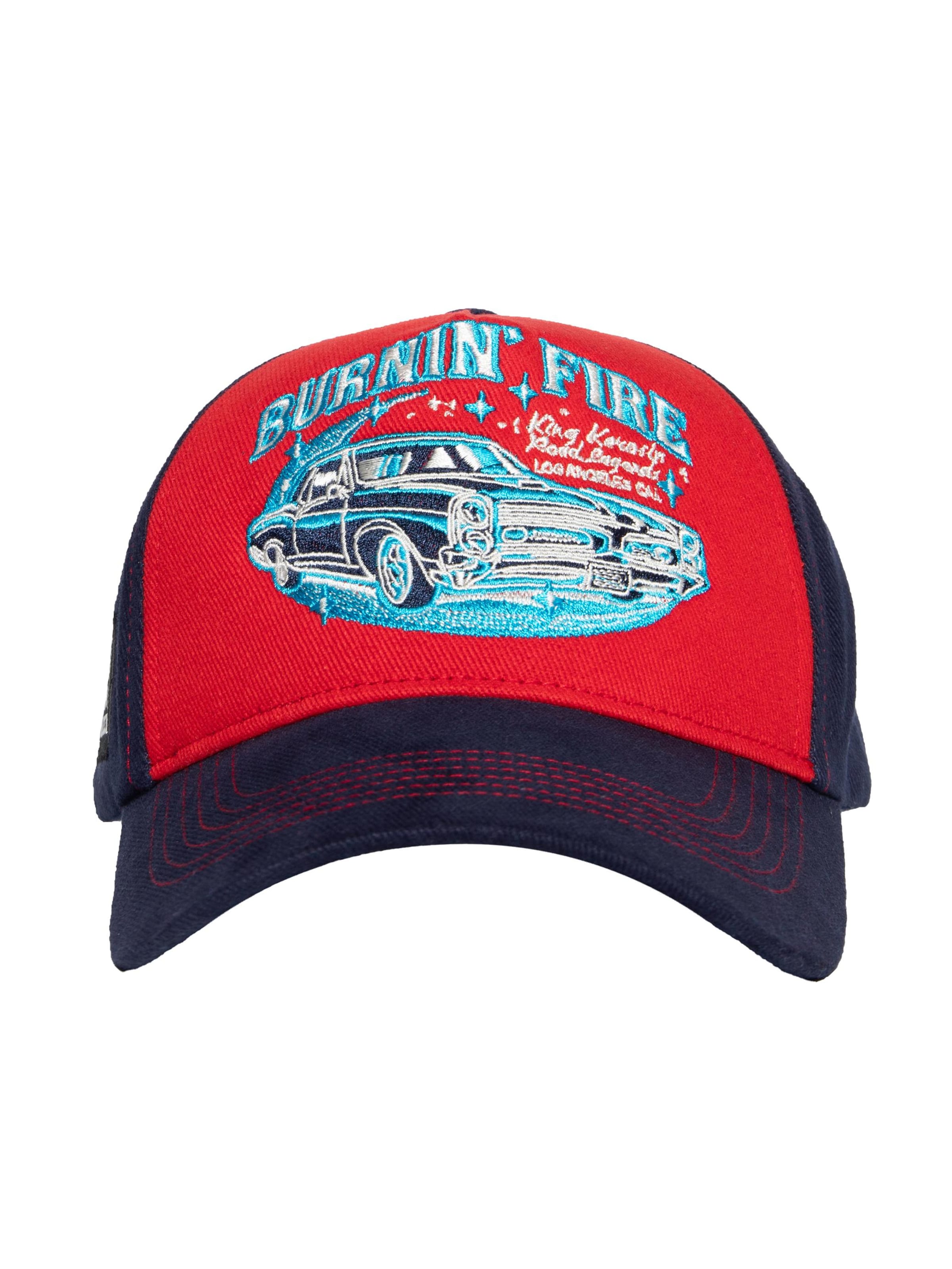 King Kerosin Cap 'Burnin' Fire' in Red