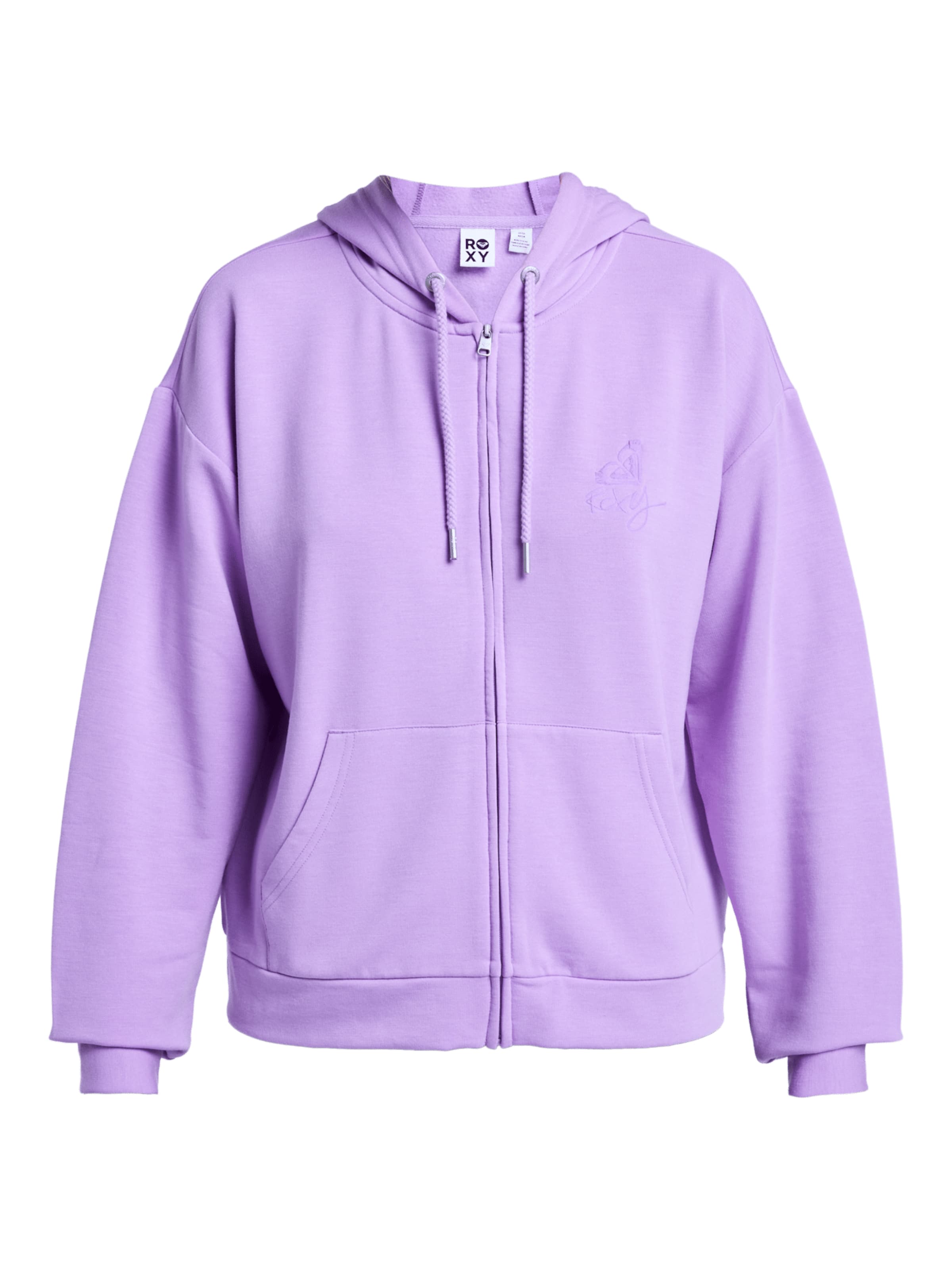 ROXY Zip-Up Hoodie 'Surfing By Daylight' in Purple: front